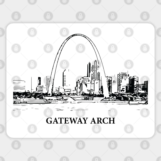 Gateway Arch Sticker by Lakeric